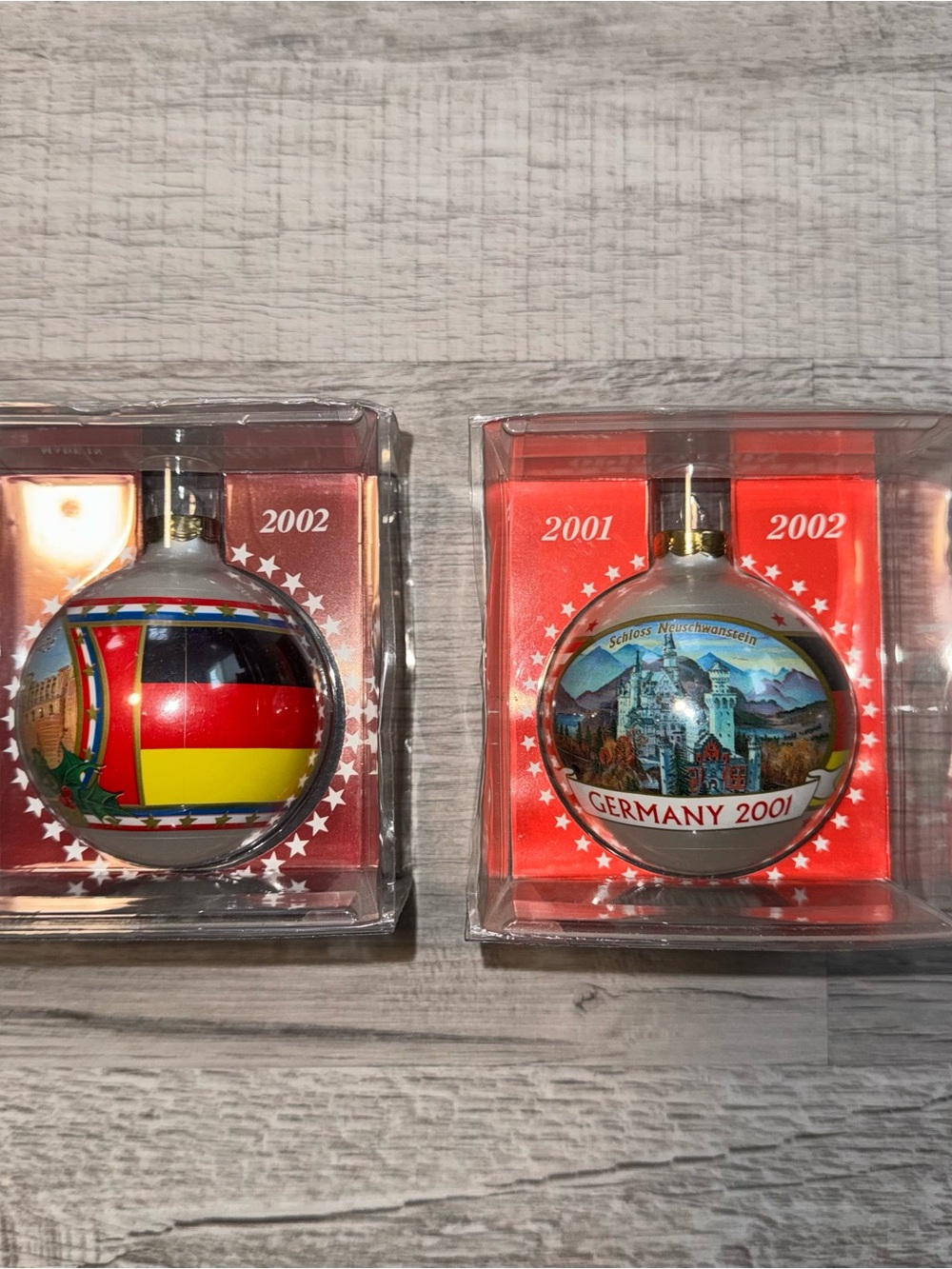 Lot Of 2 Vintage Operation Santa Ornaments Brand New Made In USA - Germany RARE